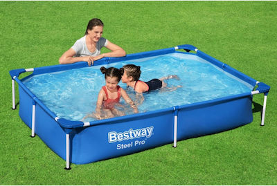 vidaXL Pool PVC Inflatable 221x150x43cm