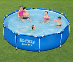 Bestway Rund Pool PVC mit Metallic-Rahmen