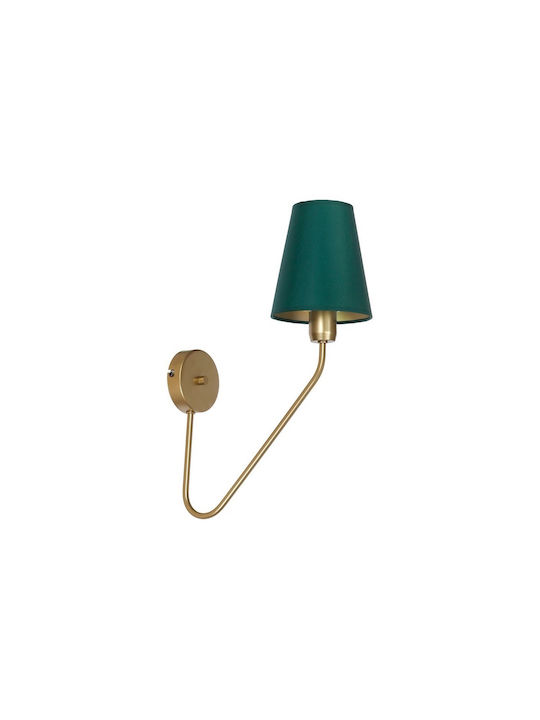 Eko Light Κλασικό Φωτιστικό Τοίχου με Ντουί E27 Πράσινο