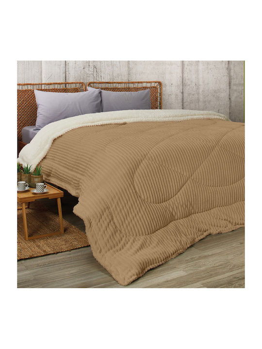 Whitegg Duvet Cover Super King 220x240cm KB124 Beige 600 GSM