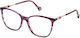 Yalea Yalea Damen Acetat Brillengestelle mit Rezept Lila YA070 0933