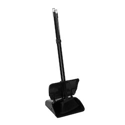 Plastic Dustpan with Stick Black 11cm