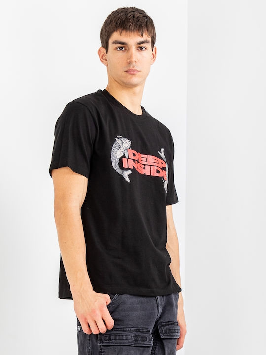 Tee Library Тениска Черен