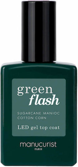 Manucurist Top Coat pentru lacuri de unghii obișnuite 15ml