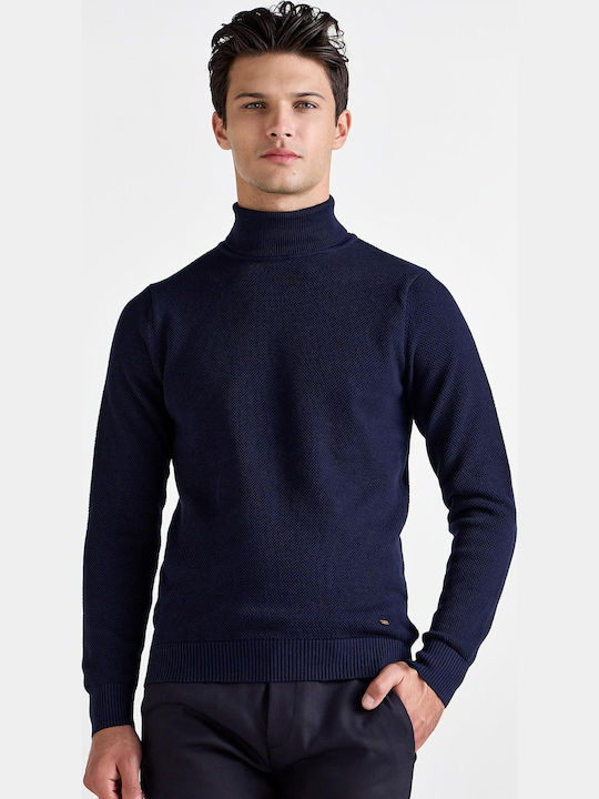 Monte Napoleone Langarmbluse Blue