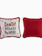 Nef-Nef Homeware Christmas Decorative Pillow Please Square White 50x50cm