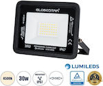 GloboStar Atlas Στεγανός Προβολέας LED 30W Φυσικό Λευκό 4500K IP67