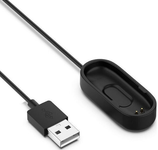 Кабел за синхронизиране на данни/зареждане Зарядно за Mi Band 3/Mi Smart Band 4 - Ми Банд 3/Ми Смарт Банд 4 Черен