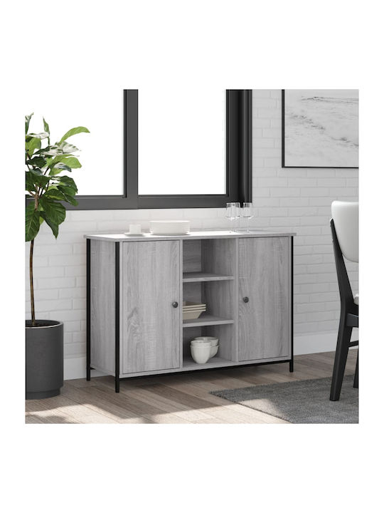 Sideboard Wooden Gray 100x35x70cm