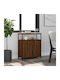 Sideboard Wooden Brown Oak 70x30x80cm