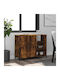 Sideboard Wooden Καπνιστή Δρυς 100x33x75cm