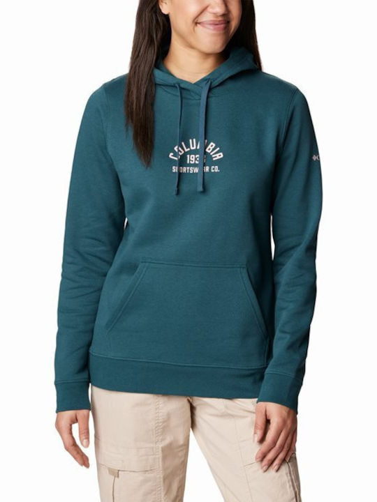 Columbia Graphic Women's Hooded Sweatshirt Light Blue