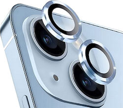 Protective Camera Protection Tempered Glass Blue for the iPhone 15 / 15 Plus