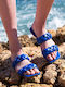 Matis Fashion Damen Flache Sandalen in Blau Farbe