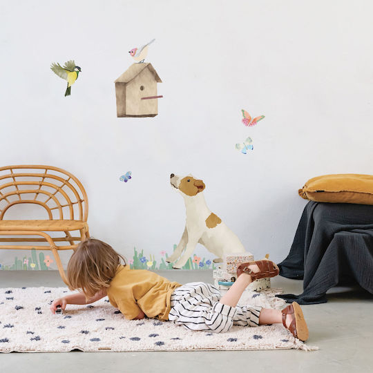 Mimi'lou Детска стикерна за стена Стена Mon Jardin 35x45бр