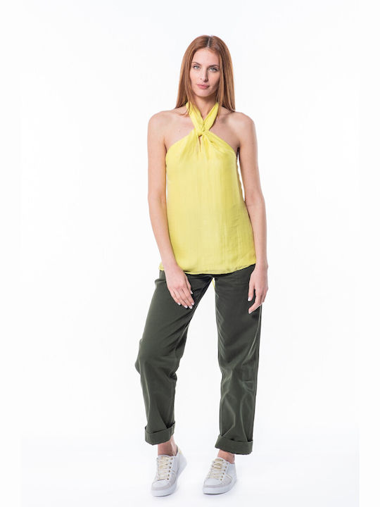 Ralph Lauren Damen Bluse mit Trägern Yellow