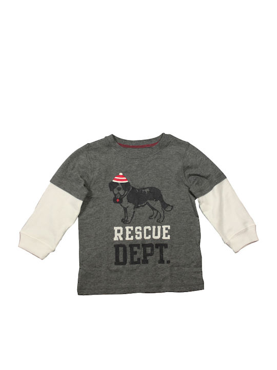 Kids' Shirt Long Sleeve Gray