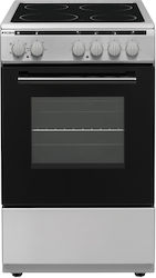 Robin Ελεύθερη με Κεραμικές Εστίες Inox BN-56