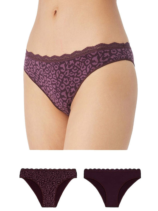 Minerva Damen Slip 2Pack Purple