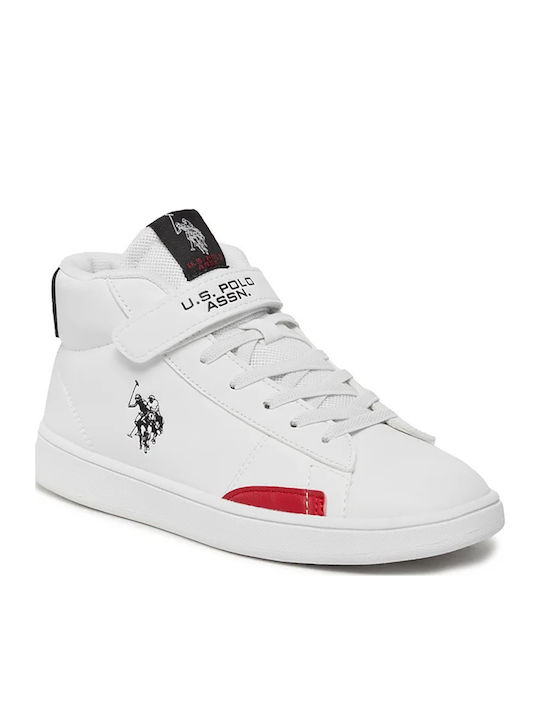 U.S. Polo Assn. Детски маратонки High Бял