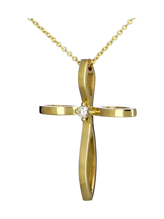 Fa Cad'oro Gold Cross 18K with Chain