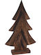Christmas Decorative Wood Tree 43cm Brown