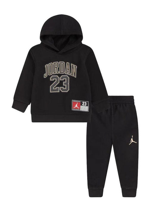 Jordan Kids Tracksuits With Top Black Gold 2 Pi...