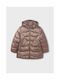 Mayoral Kids Casual Jacket with Hood Coffee