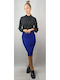 Pencil Skirt Purple