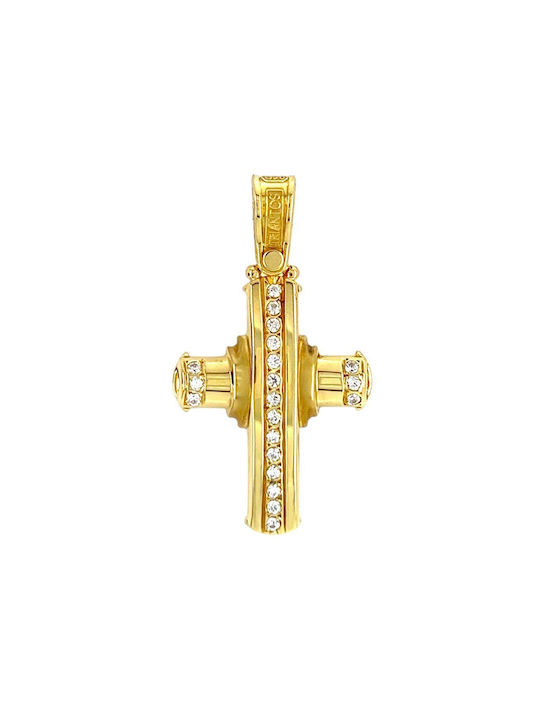 Xryseio Damen Gold Kreuz 14K