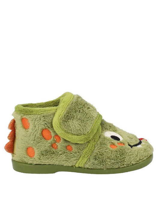 Kinderhausschuhe Stiefel Grün