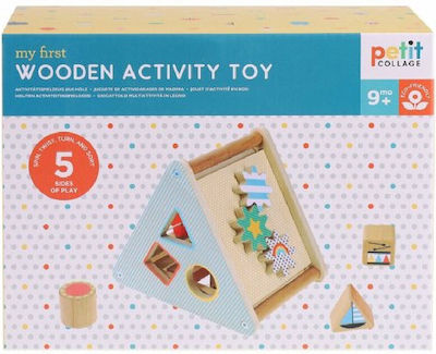 Petit Collage Formsortierspielzeug Activity Toy aus Holz für 9++ Monate