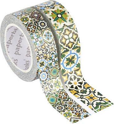 Paperblanks Washi Adhesive Decoration Tape Tape Porto 2pcs