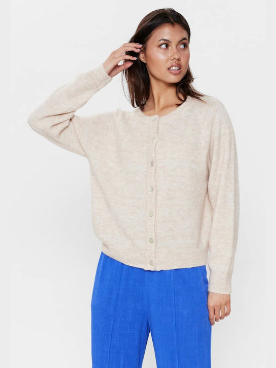 Numph Women's Knitted Cardigan Beige