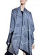 Gray Damen Poncho