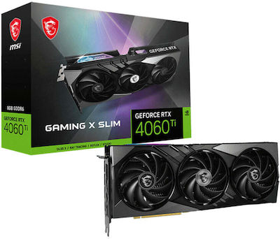 MSI GeForce RTX 4060 Ti 8GB GDDR6 Gaming X Slim Grafikkarte