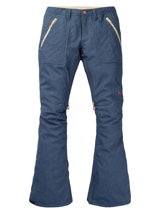 Burton Vida Stretch 21447100400 Γυναικείο Παντελόνι Σκι & Snowboard Μπλε