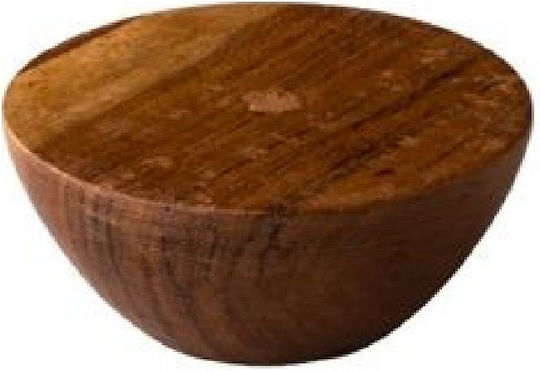 Raw Πιάτο Ρηχό Ξύλινο Λευκό με Διάμετρο 8cm 12τμχ