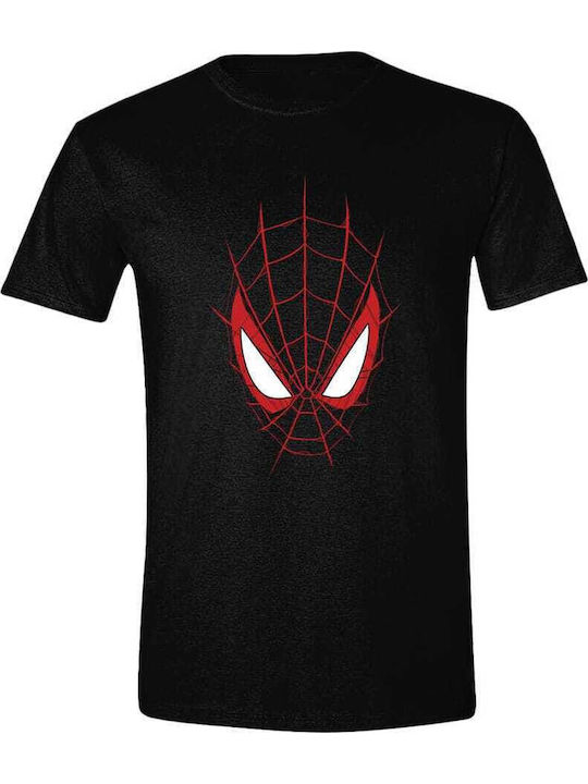 Marvel Face T-shirt Μαύρο Βαμβακερό
