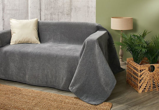 Whitegg P80-1 Throws Set 3 pcs Chenille 1 Gray Chenille