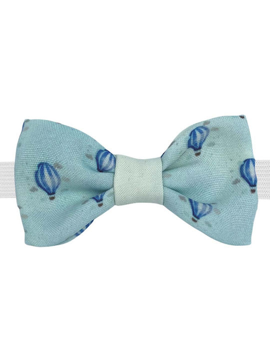 Bonjour Bebe Kids Fabric Bow Tie Turquoise