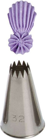 Decora Stea Nr 32 Vârf pentru Cornet Patiserie Metalic 1buc 0263032