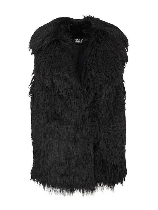 Karl Lagerfeld Women's Short Fur Black
