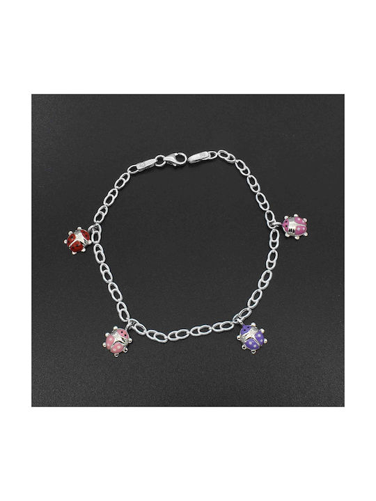 Kids Bracelet from White Gold 9K