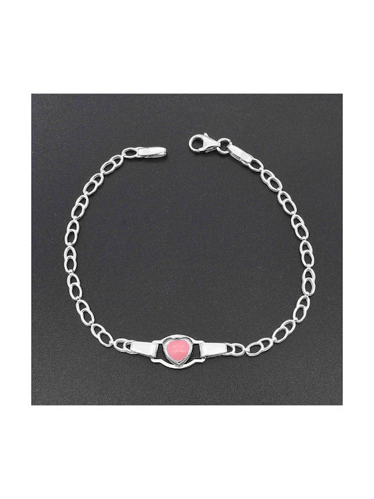 Kids Bracelet from White Gold 9K