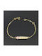 Kids Gold ID Bracelet 9K for Girl