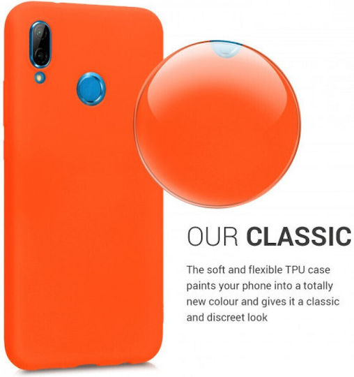 Y6 Prime Back Cover Silicone 1.2mm Orange (Huawei Y6s / Honor 8A)