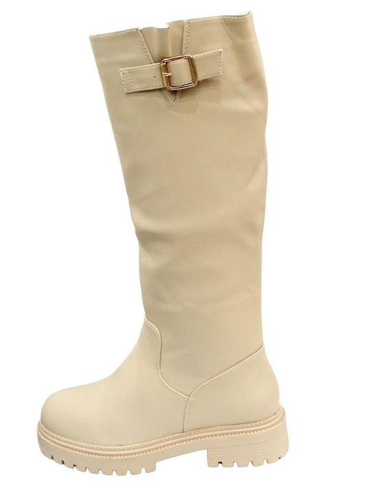 Plato Damenstiefel Beige