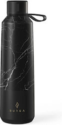 Burga Stainless Steel Thermos Bottle Black 500ml with Handle