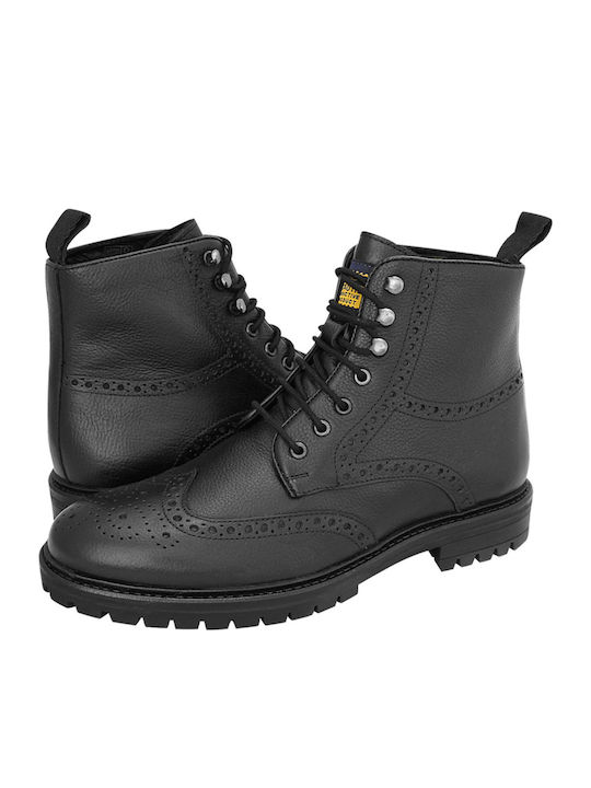 Damenstiefel Brogue Schwarz